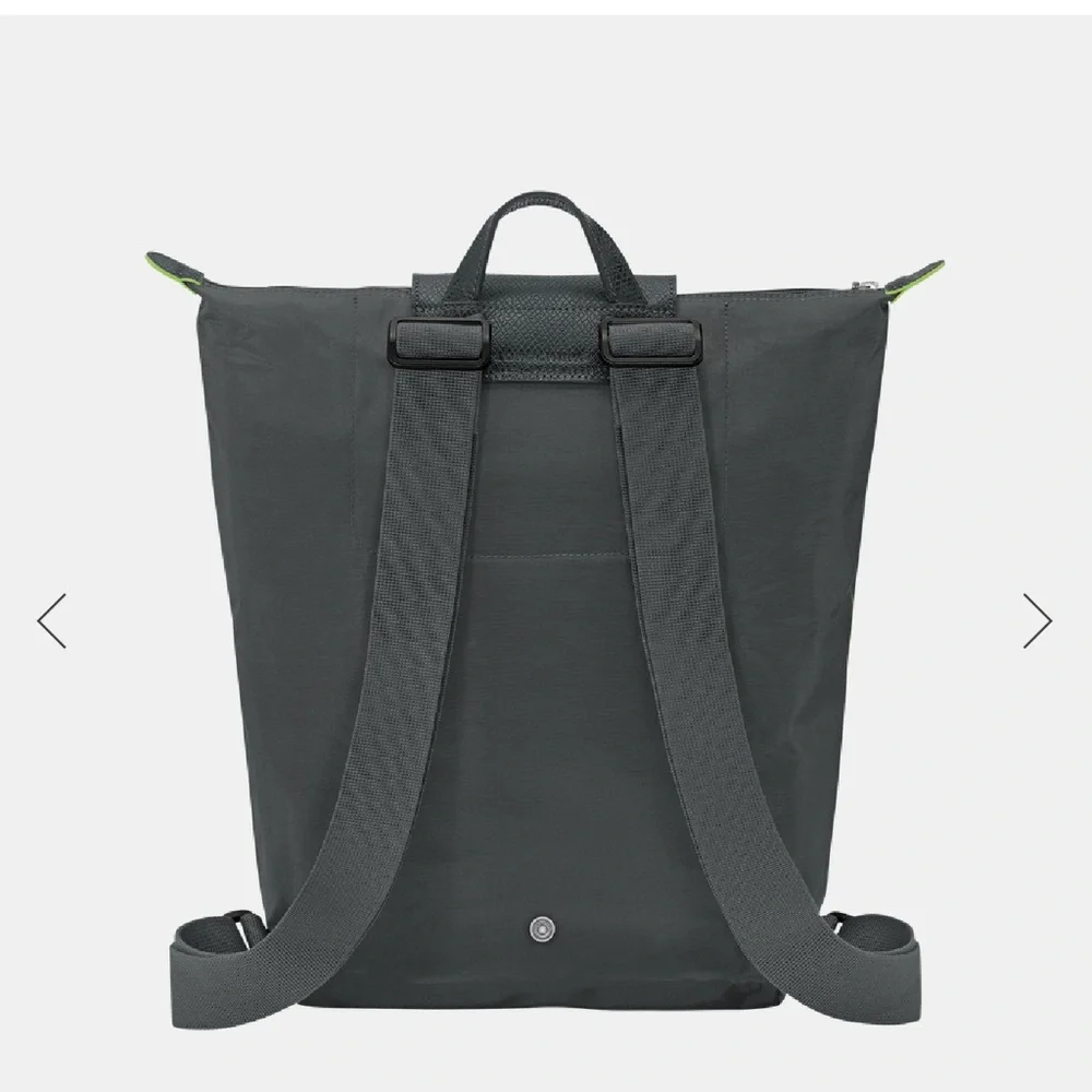 Longchamp Le Pliage “Green” Nylon Backpack – Graphite Gray (NWOT)